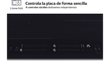Placa inducción - LG CBIZ2435B, 4 Zonas, 1 Zona Flex, 59 cm, Negro