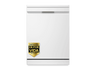 Lavavajillas - LG DF375HWS, 14 servicios, 10 programas, 60 cm, LED táctil, Tercera bandeja, TrueSteam™, QuadWash™, Blanco