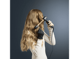 Rizador - Rowenta Twist Curl CF4620, 3 tamaños en 1, Barril ajustable en forma de L, 4 temperaturas, 150 °C a 210 °C, Revestimiento cerámico, Negro