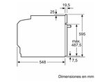 Horno - Siemens HB514AER4, Multifunción, Hidrolítica, 71 l, 60 cm, Cristal negro