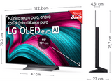 TV OLED 55 - LG OLED55C55LA, OLED 4K, Procesador Inteligente α9 AI Processor 4K Gen8, Smart TV, DVB-T2 (H.265), Negro