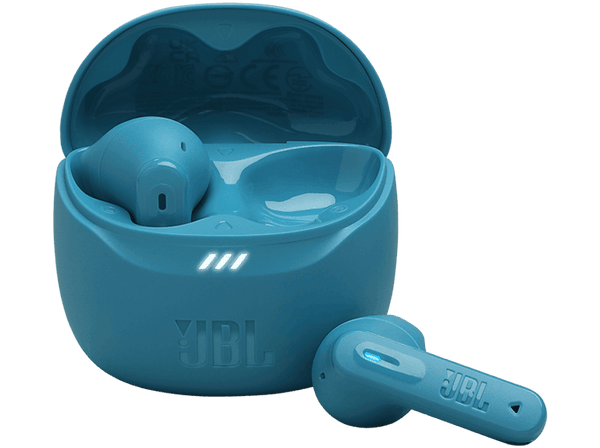 Auriculares True Wireless - JBL Tune Flex 2, 48 h Autonomía, IP54, Cancelación de ruido, Ergonómico, Turquesa