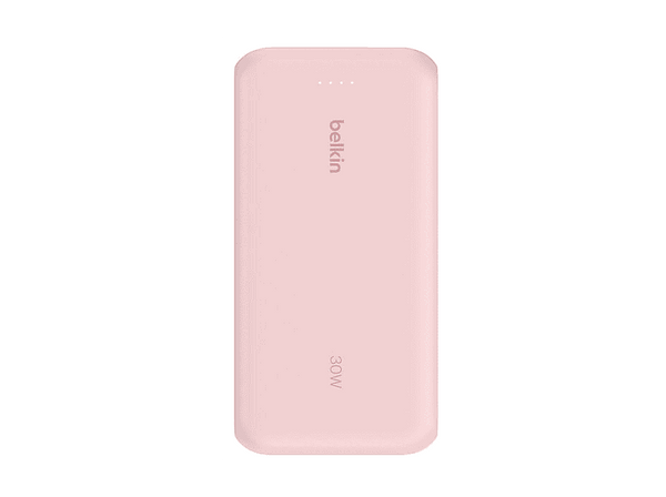 Powerbank - Belkin BPB024hqPK, 20000 mAh, 1x USB-C, Cable Integrado, Carga Rápida, 30W, Negro
