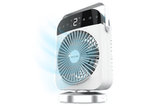 Ventilador de sobremesa - Cecotec EnergySilence 600 DeskChill Smart Rotate Ice, 300 ml, 4 velocidades, Oscilación, AutoOff, Blanco