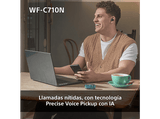 Auriculares True Wireless - Sony WFC710NL, Cancelación de ruido (Noise cancelling), Estuche carga rápida (40h), Inalámbricos, ANC, Bluetooth, Azul