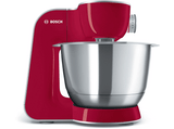 Robot amasador - Bosch MUM58720, 1000W de potencia, múltiples accesorios, rojo