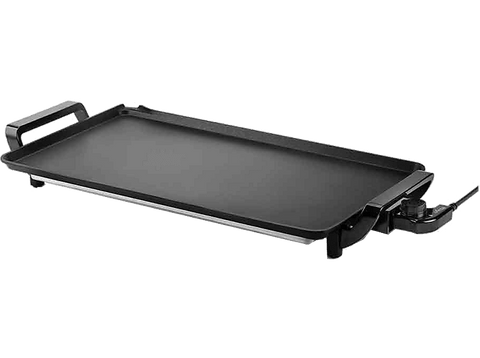 Plancha de asar - Ufesa Indiana 2500, 2500 W, Aluminio Fundido, 46 x 26 cm, Revestimiento Antiadherente Doble Capa, Negro
