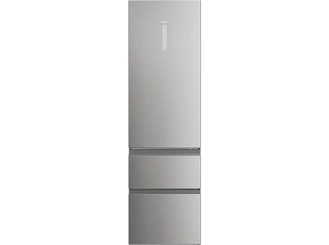 Frigorífico combi - Haier HTW7620ANMG 3D 60 Series 7 Pro, No Frost, 205 cm, 414 l, Wi-Fi, Cajones Direct Access, Inox