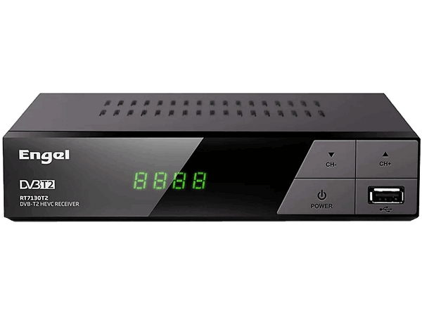 Receptor TDT - Engel RT-7130T2, DVB-TD, Graba HD, HDMI, USB 2.0, Negro