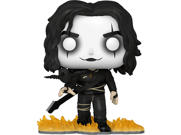 Figura Funko Pop! - Funko Movies: The Crow - Eric Draven with crow, Vinilo, 9 cm