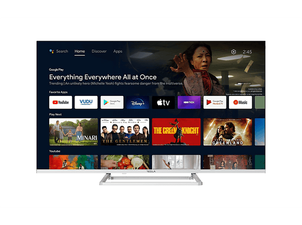 TV LED 43" - Tesla 43E635SUS, UHD 4K, ARM cortex - quad core A53 @ 1500MHz, Smart TV, DVB-T2, Negro
