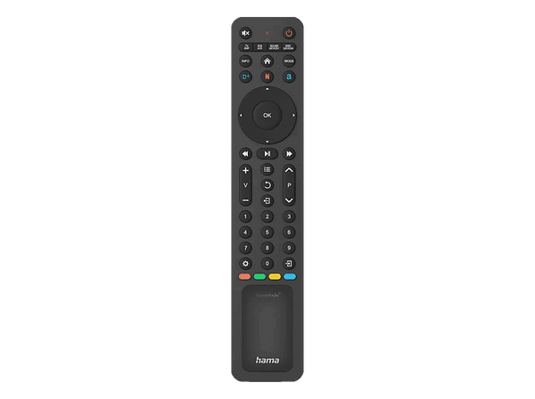 Mando a distancia - Hama Remote Control Universal 8In1 Solar, Universal, Carga solar, Negro