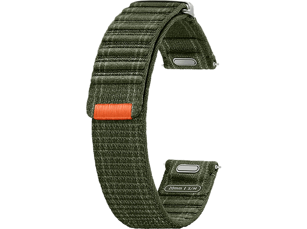 Correa - Samsung Fabric Band, Para Samsung Galaxy Watch7, Tela y Velcro, Fácil ajuste, Talla S/M, Khaki