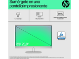 All in One - HP 24-cr0006ns 27, Full HD, AMD Ryzen™ 7 7730U, 16GB RAM, 1TB SSD, Gráficos AMD Radeon™, Sin sistema operativo, Blanco