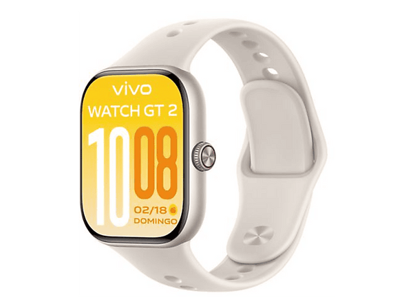 Smartwatch - vivo Watch GT 2, AMOLED 2.07", 47mm, 135-205 mm, Aluminio, 5 ATM, Blanco estelar