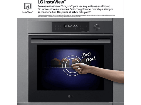 Horno - LG WS7D7631WB, Convencional, Sistema de limpieza Blue EasyClean™, 76 L, 59.2 cm, ThinQ™, Acero negro mate