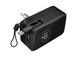 Powerbank - CellularLine Roller, 20000 mAh, Carga rápida, 65 W, 144 horas, USB-C, USAB-A, Negro