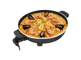 Sartén - Jata JEPE1601, Paellera Eléctrica, 43 cm Diámetro, 2000W, Recubrimiento antiadherente libre de PFOA, Negro