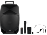 Altavoz bluetooth - Fonestar MALIBU-315, 50W, Bluetooth, 16h Autonomía, Dos micrófonos incluidos, Negro