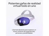 Gafas de realidad virtual - Meta Quest 2, 256 GB, Blanco