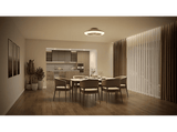 Ventilador de techo - Philips Amigo 60+25 W, Luz LED, Regulable, Mando a distancia, Blanco
