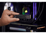 Disco duro SSD interno 4TB - Western Digital WD_BLACK SN850X NVMe SSD, Hasta 7300 MB/s lectura, M.2 2280, Negro