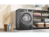 Secadora bomba de calor - Bosch WQG245DRES, 9 kg, 14 Programas, AutoDry, Función antiarrugas,  Gris-hierro fundido