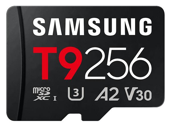 Tarjeta Micro SDXC - Samsung MB-MH256T, 256 GB, Lectura hasta 200 MB/s, Escritura hasta 130 MB/s, UHS Clase 3, A2, V30, Negro