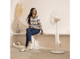 Ventilador de pie - Cecotec EnergySilence 535 2in1, 40 W, 5 aspas, 3 velocidades, Oscilación 75º, Altura regulable, Máx 115 cm, White
