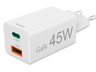 Cargador - Hama 00201993, USB-C+USB-A, Universal, 45W, 220V,  Blanco