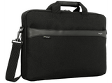 Maletín para portátil - Targus GeoLite EcoSmart Slim Brief, 15-16, Resistente al agua, Correa Extraíble,  Negro