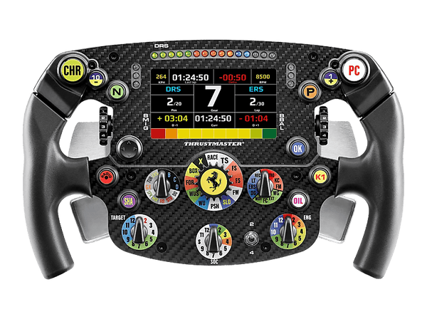 Volante - Thrustmaster Formula Wheel Add-On Ferrari SF-25 Edition, Multiplataforma, Pantalla LCD, Negro
