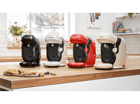 Cafetera de cápsulas - Bosch Tassimo Style TAS112E, 3.3 bar, 0.7 l, 1.400 W, Intellibrew, Tamaño Compacto, Sostenible, Negro