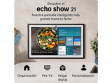 Pantalla inteligente con Alexa - Amazon Echo Show 21, 21”, 1920 x 1080, Cámara 13 MP, 2 Woofers de 51 mm, Negro