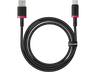 Cable USB - Baseus Dura, USB a USB-C, 100 cm, 60W, Carga rápida, Ultrarresistente, Negro y Rojo