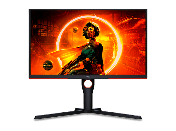 Monitor gaming - AOC 25G3ZM/BK 25" FHD, 240Hz, Fast VA, 0.5 ms MPRT, Adaptive Sync., FreeSync Prem., Altura ajustable (2x HDMI 2.0, 1x DP 1.2), Negro