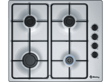 Placa gas - Balay 3ETX464MB, 4 zonas, Gas butano, 60 cm, Gas Stop, Inox