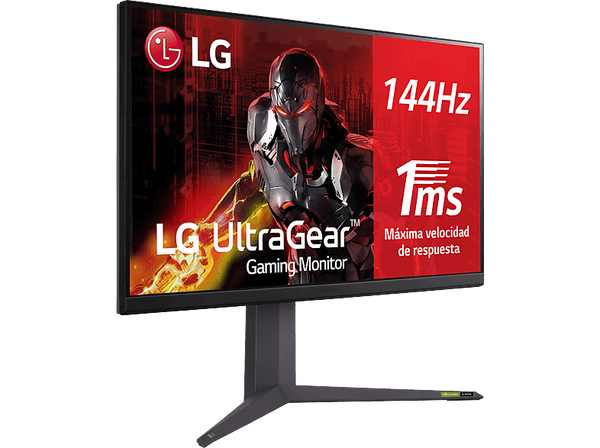 Monitor gaming - LG 32GR93U-B, 31.5", UHD 4K, 1 ms, 144 Hz, HDMI x2, DisplayPort x1, Gris violáceo Mate