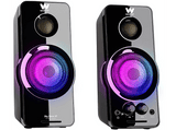 Altavoces con cable - Woxter Big Bass 95 RGB, Audio jack de 3.5mm, USB, Conector de audio adicional, 20W, Negro
