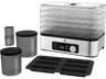 Deshidratador de alimentos - WMF KITCHENminis Snack to go, 250W, Ajuste de temperatura, 5 Estantes,Temporadizador programable, LCD, Acero Inox.