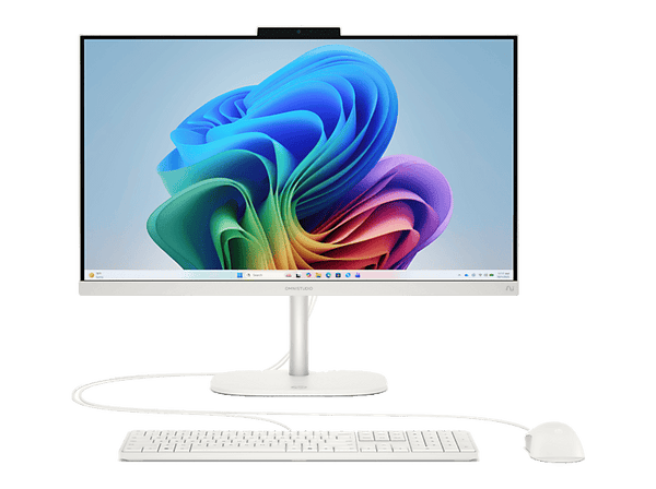 All in one - HP OmniStudio 24-cw0001ns Copilot+ PC, 23.8" Full-HD, AMD Ryzen AI 7 445 50 TOPS, 32 GB RAM, 1 TB SSD, Windows 11 Home, Blanco algodón