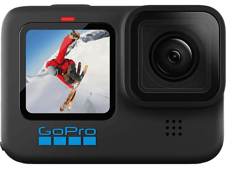 Cámara deportiva - GoPro HERO10, 23 megapixel, 5.3K60 + 4K120, Sumergible 10 m, Estabilización HyperSmooth 4.0, Negro
