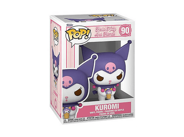 Figura Funko Pop! - Hello Kitty: Kuromi, Vinilo, 9 cm