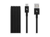 Cable USB a USB-C - Apple Beats, USB 2.0, USB-A, USB-C, 1,5 metros, Negro carbón
