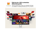 Monitor - LG 27U731SA-W, 27 UHD 4K, 60 Hz, 5 ms, Smart Monitor,  IPS, 2x HDMI, HDR10, Altavoces incorporados, Blanco