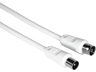 Cable de antena - Hama 00205028, Coaxial (male), Coaxial (female), 1.5 m, 75 dB, Blanco