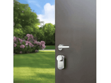 Cerradura electrónica - Ezviz DL01 Pro, Aluminio, Desbloqueo sin llave, Bloqueo automático, Alerta de puerta abierta, Plata