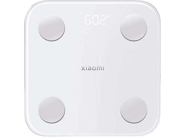 Báscula inteligente - Xiaomi Body Composition Scale S400, IMC, Alta precisión, Control por App, Bluetooth, Blanco