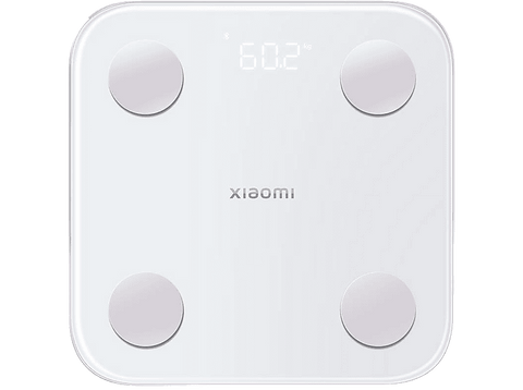 Báscula inteligente - Xiaomi Body Composition Scale S400, IMC, Alta precisión, Control por App, Bluetooth, Blanco