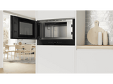 Microondas integrable - Bosch BFL7221B1, Serie 8, 900 W, 5 niveles, Asistente de limpieza con agua, Función Microondas Boost, 21 l, Negro